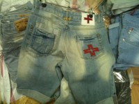 Pánske jeansové trištvrťové nohavice ZU+ELEMENTS