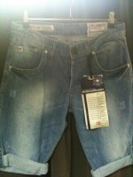 Pánske jeansové trištvrťové nohavice ZU+ELEMENTS